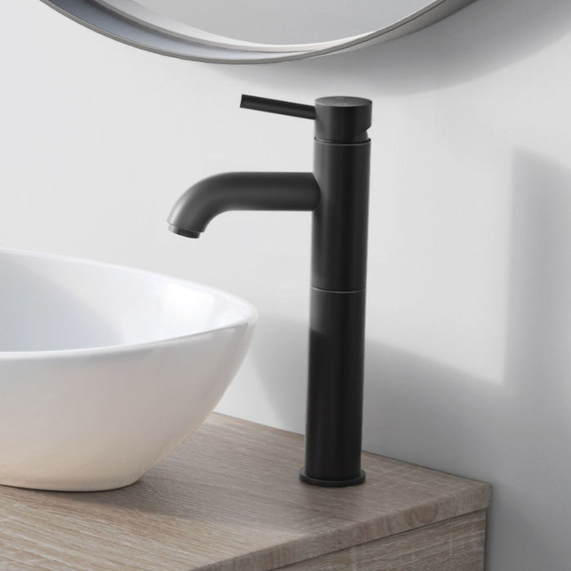 (A188) Iker Countertop Basin Tap. Introducing The Hotel Collection Luxurious matte black finish