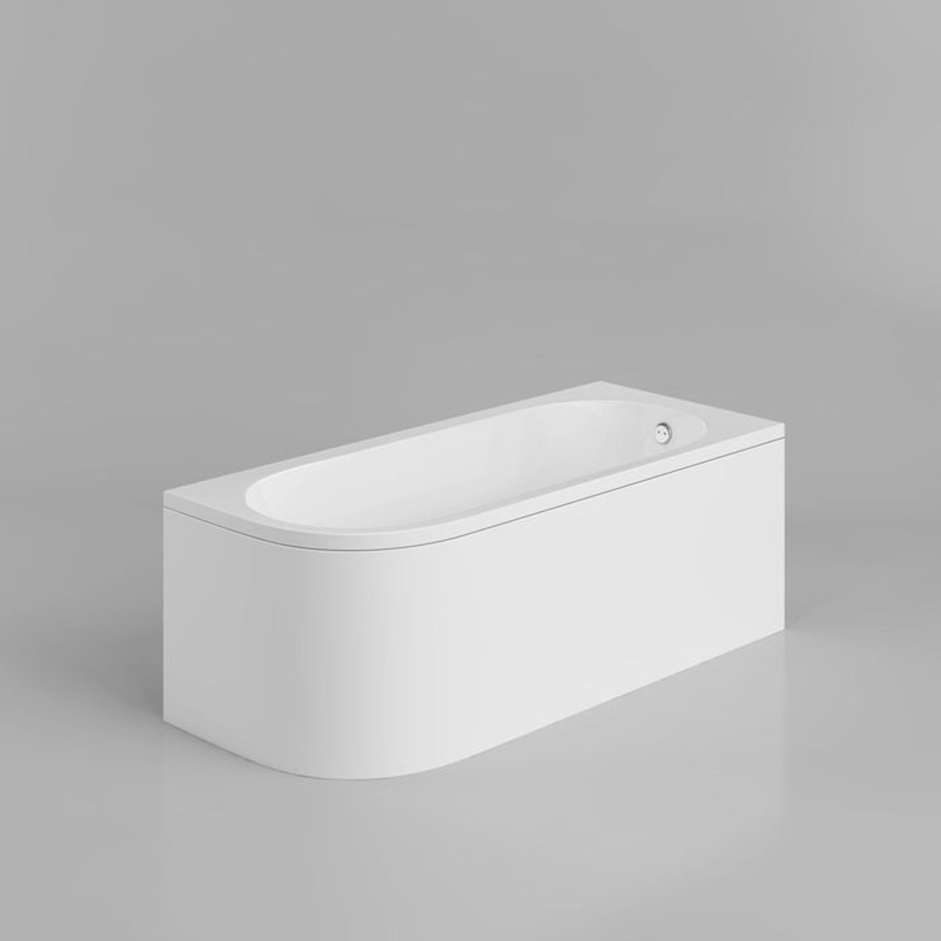 (S89) 1700x725mm Corner Back to Wall Bath (Includes Panels) - Right Hand RRP £599.99. The double - Image 5 of 5