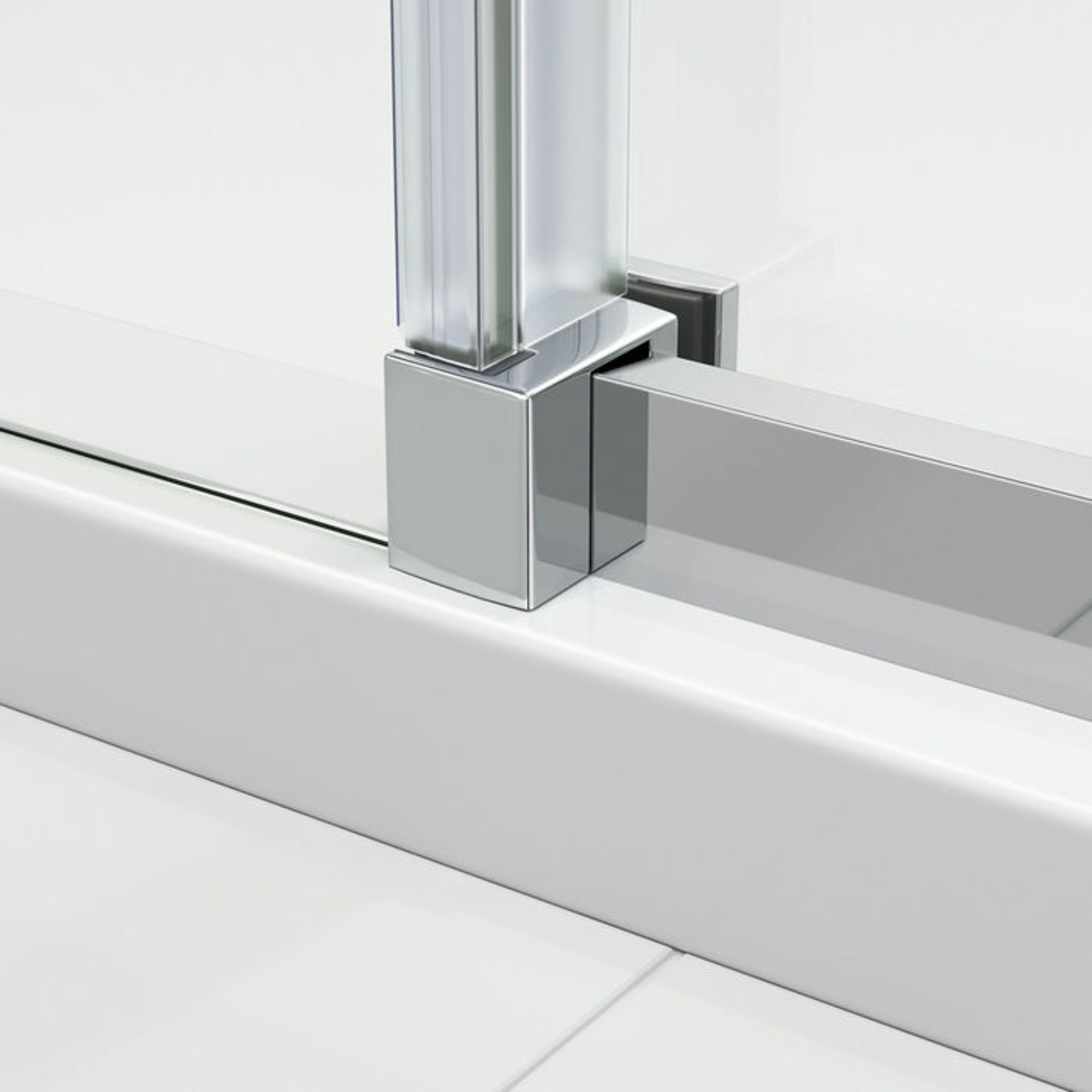 (S17) 1100x800mm - 8mm - Designer Frameless EasyClean Sliding Door Shower Enclosure RRP £674.99 - Image 8 of 8