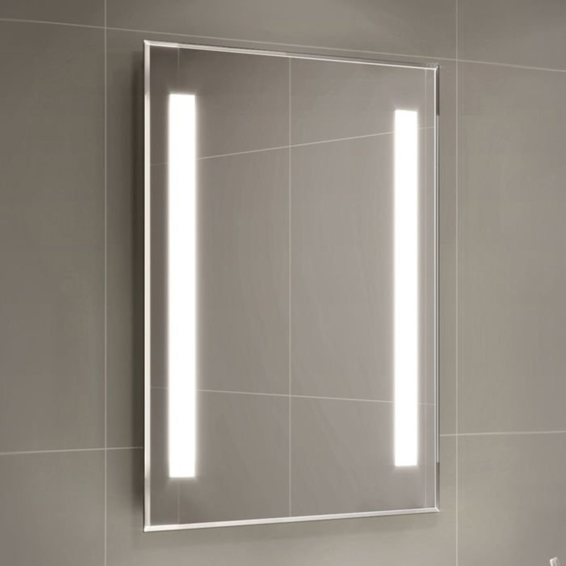 (L1) 500x700mm Omega Illuminated LED Mirror. RRP £349.99._x00D_Energy efficient LED lighting with