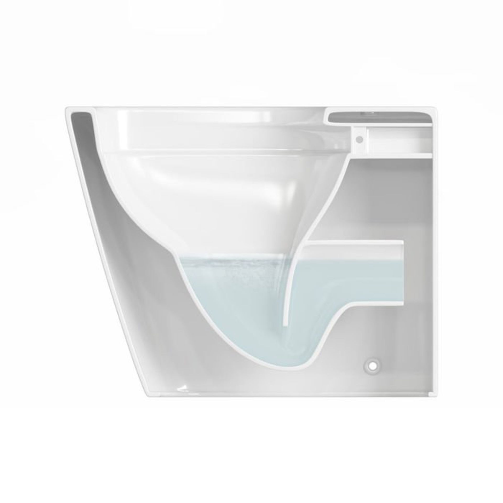 (S62) Florence Rimless Back to Wall Toilet inc Luxury Soft Close Seat RRP £349.99 Rimless design - Bild 3 aus 3