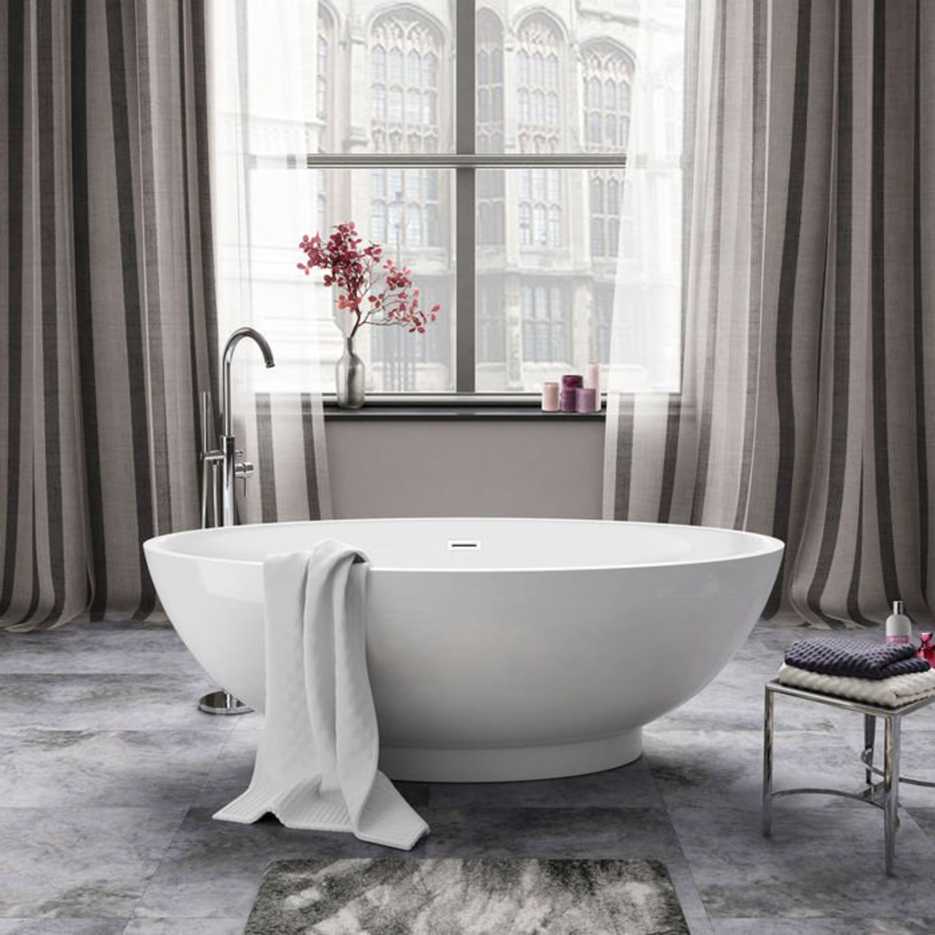 (S3) 1800mmx820mm Alexandra Freestanding Bath - Large RRP £1374.99 Visually simplistic to suit any - Image 2 of 3