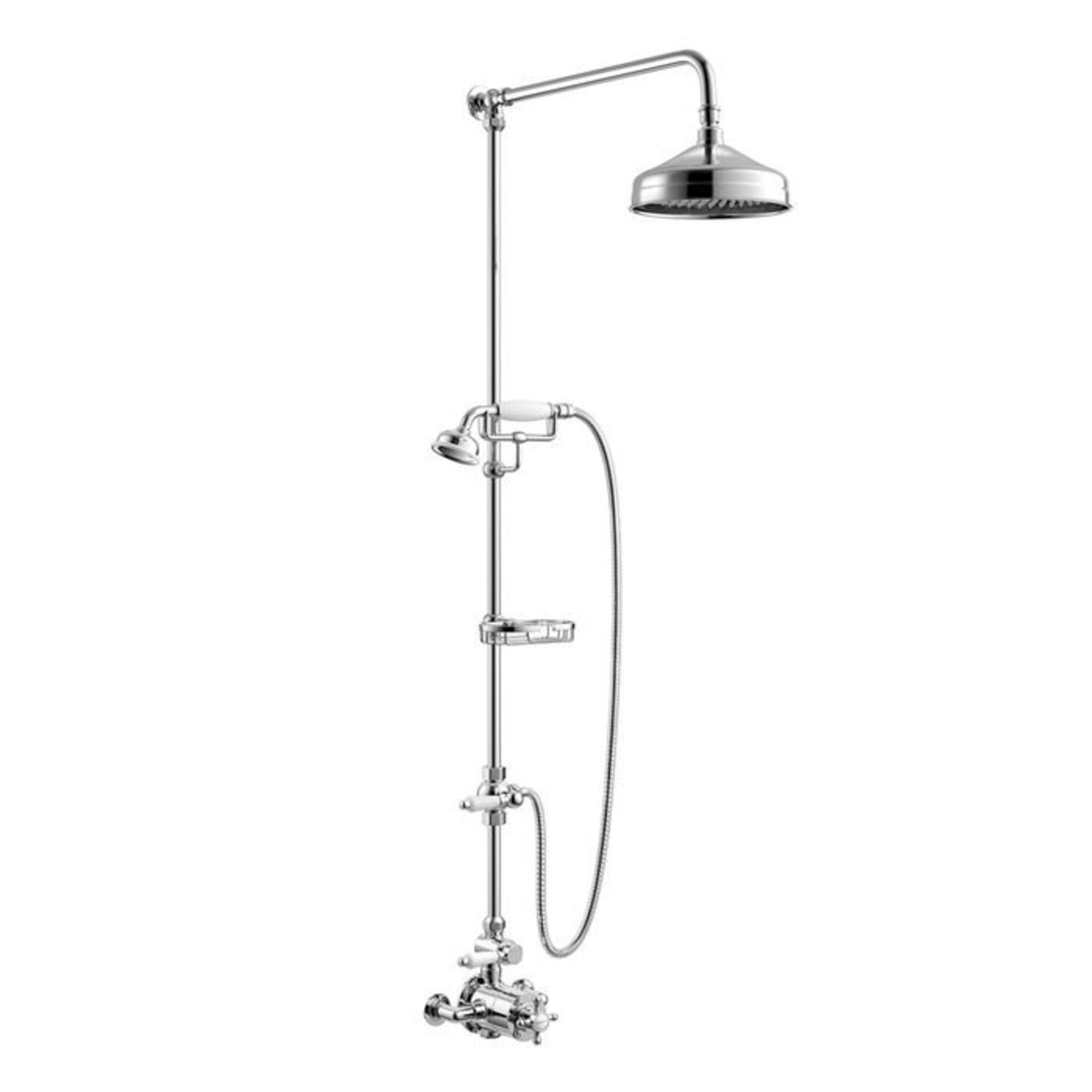 (J213) 200mm Finest Head Traditional Exposed Shower Kit, Handheld & Soap Dish. RRP £599.99. We - Image 3 of 3