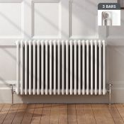 (S111) 600x1000mm White Triple Panel Horizontal Colosseum Traditional Radiator RRP £393.99 Low