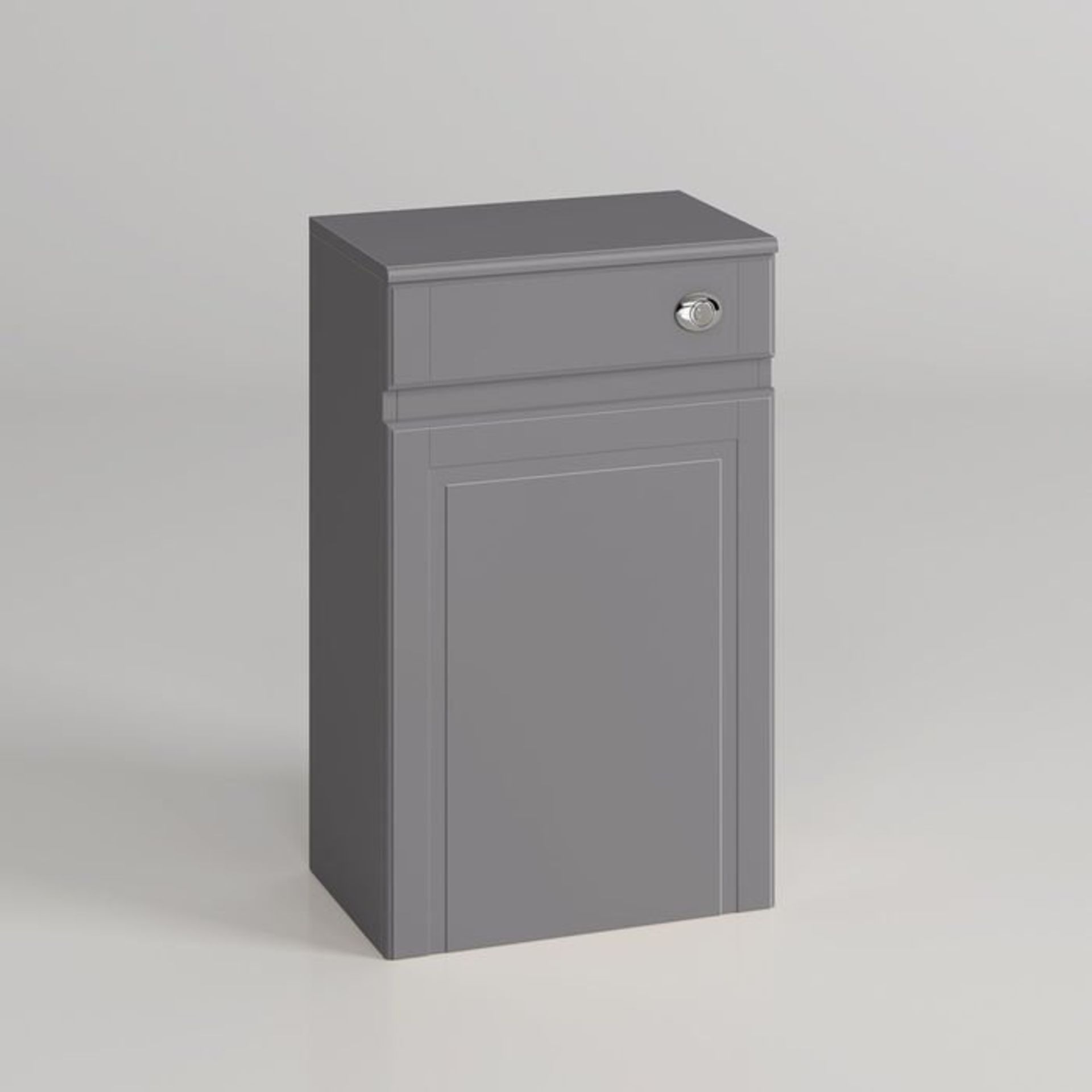 (S21) 500mm Cambridge Midnight Grey Back To Wall Toilet Unit RRP £109.99 Our discreet unit - Bild 3 aus 4