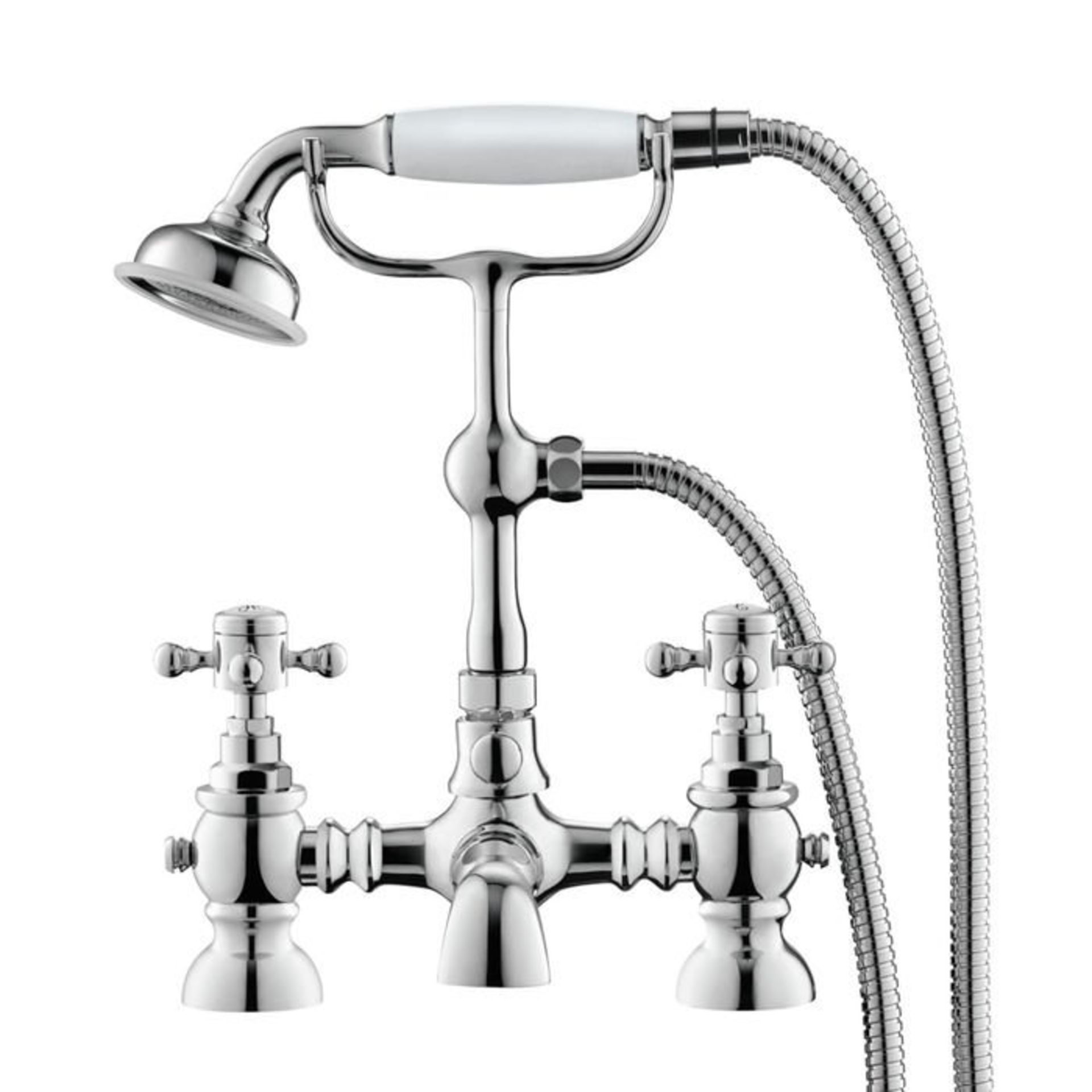 (S32) Victoria II Bath Shower Mixer - Traditional Tap with Hand Held Shower RRP £165.99 We love this