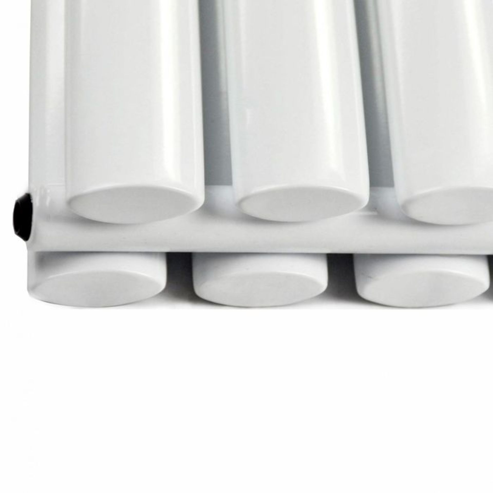 (S85) 1600x360mm Gloss White Double Oval Tube Vertical Radiator RRP £247.99 Low carbon steel, high - Image 3 of 5