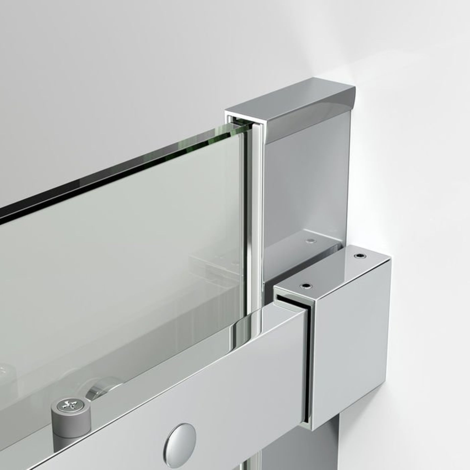 (S16) 1200x800mm - 8mm - Designer Frameless EasyClean Sliding Door Shower Enclosure RRP £489.99 - Bild 6 aus 9