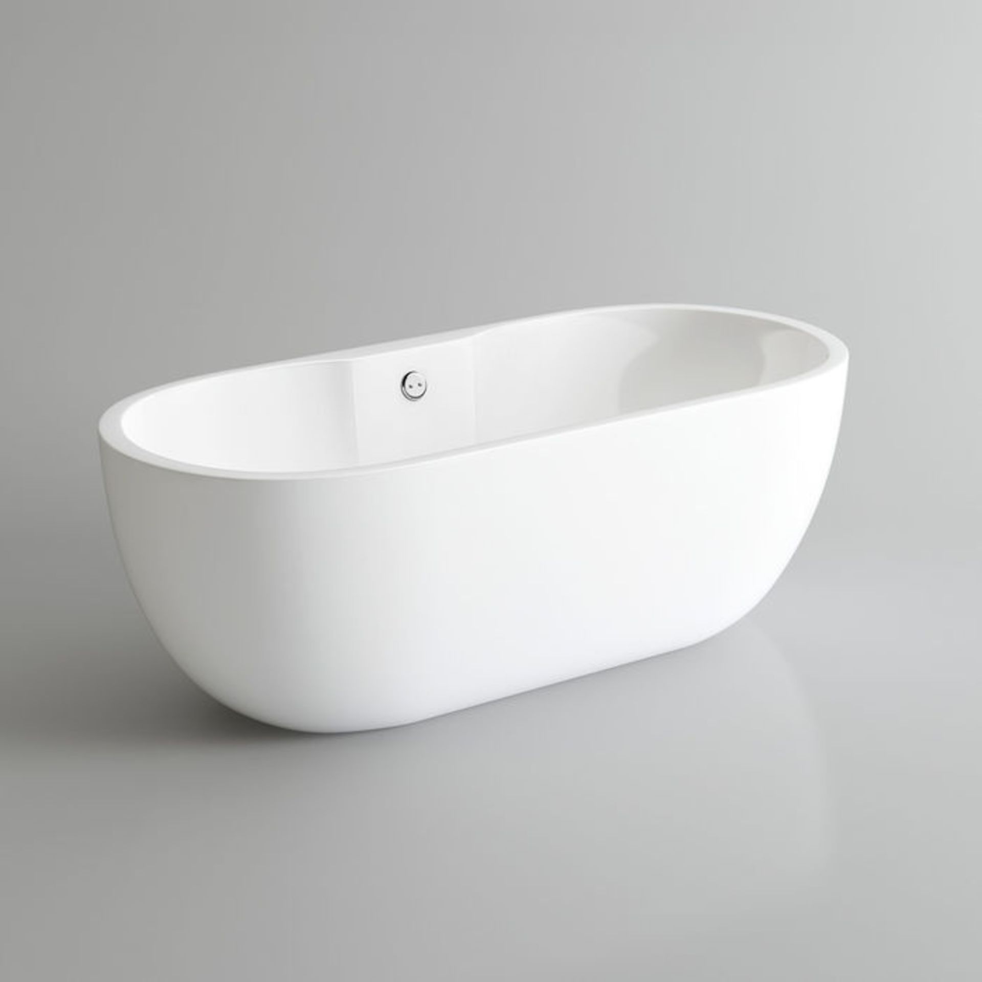 (S5) 1655x750mm Melissa Freestanding Bath - Large. Showcasing contemporary clean lines for a - Image 2 of 3