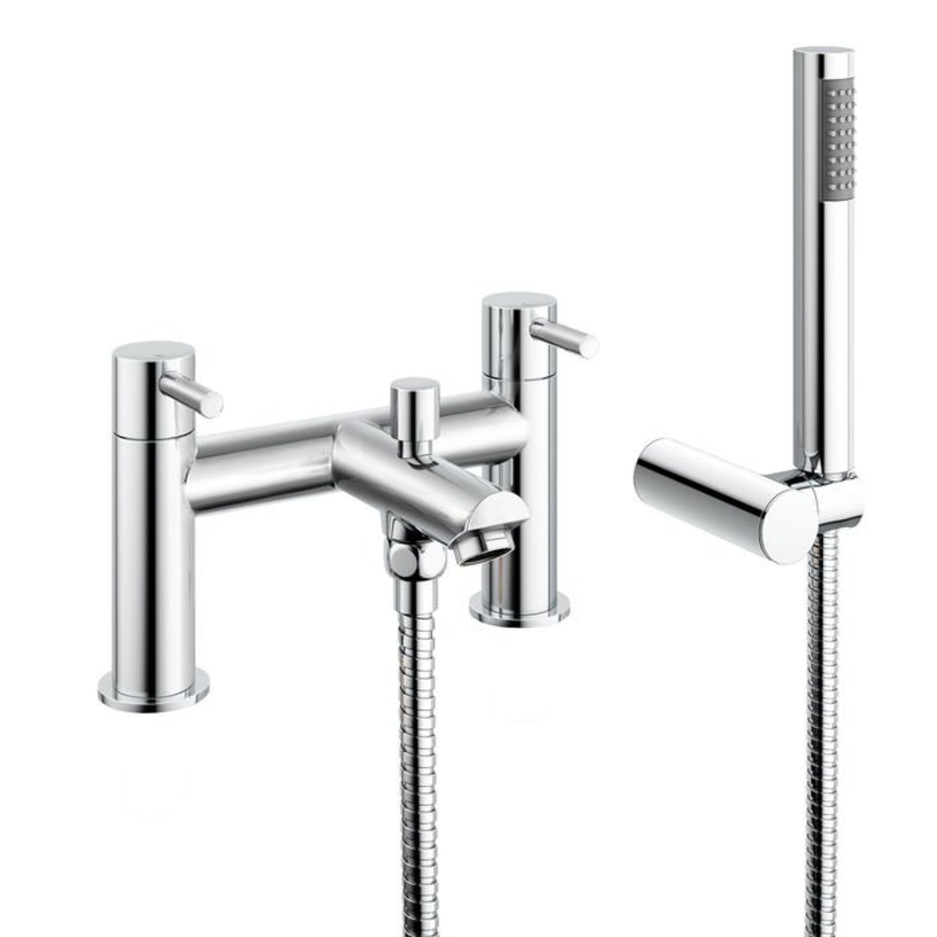 (S31) Gladstone II Bath Mixer Shower Tap with Hand Held Chrome plated solid brass 1/4 turn solid - Bild 3 aus 3