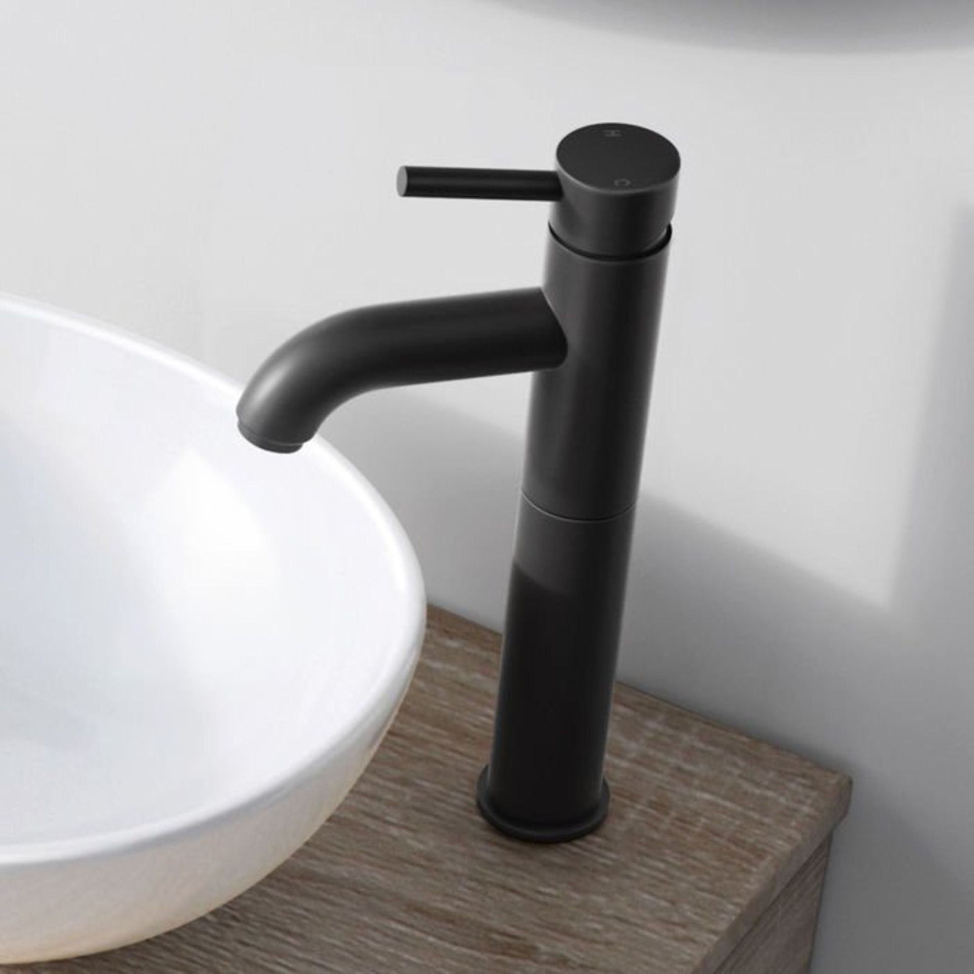 (A188) Iker Countertop Basin Tap. Introducing The Hotel Collection Luxurious matte black finish - Bild 2 aus 3