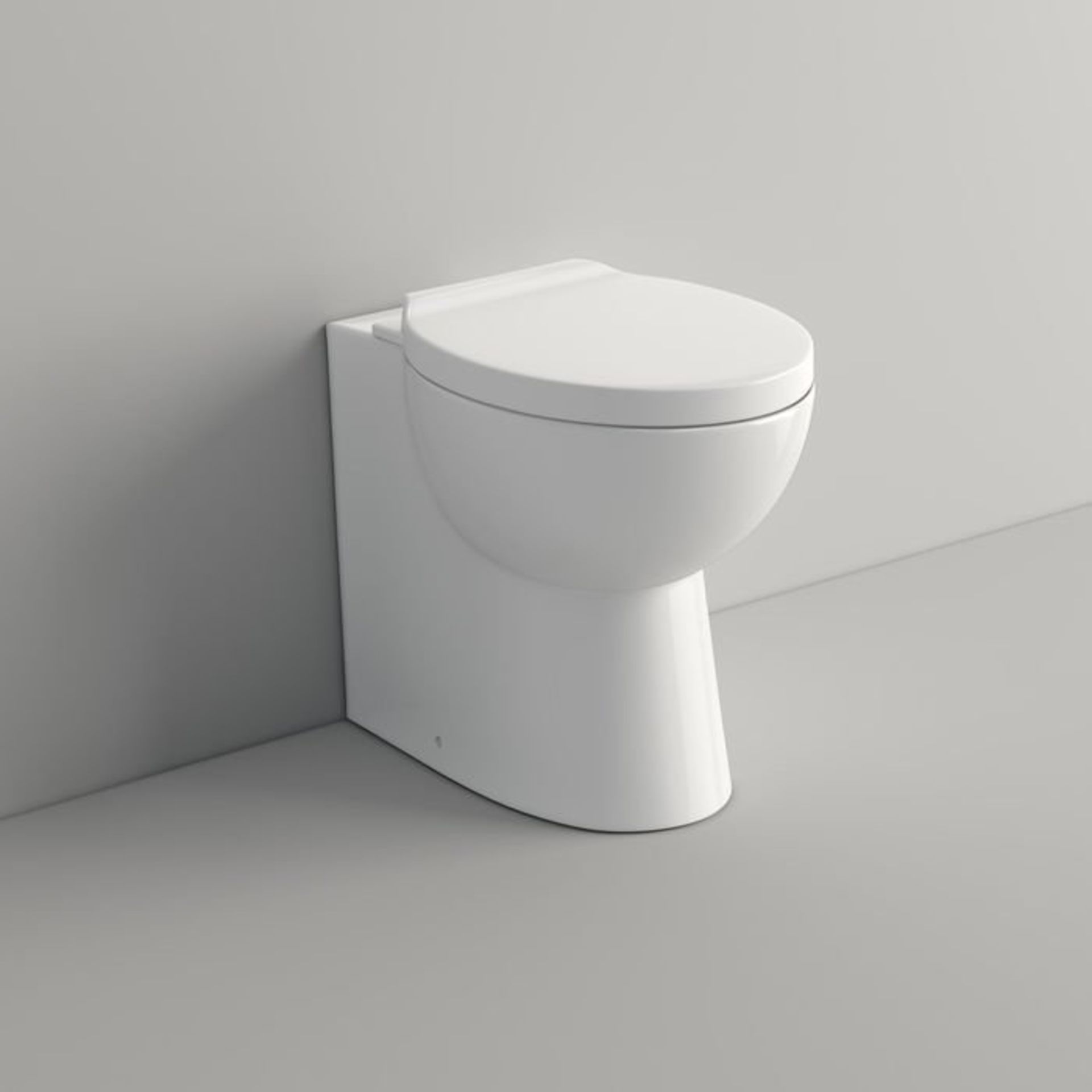 (V147) Crosby Back to Wall Toilet inc Soft Close Seat. Made from White Vitreous China Finished in - Bild 3 aus 3