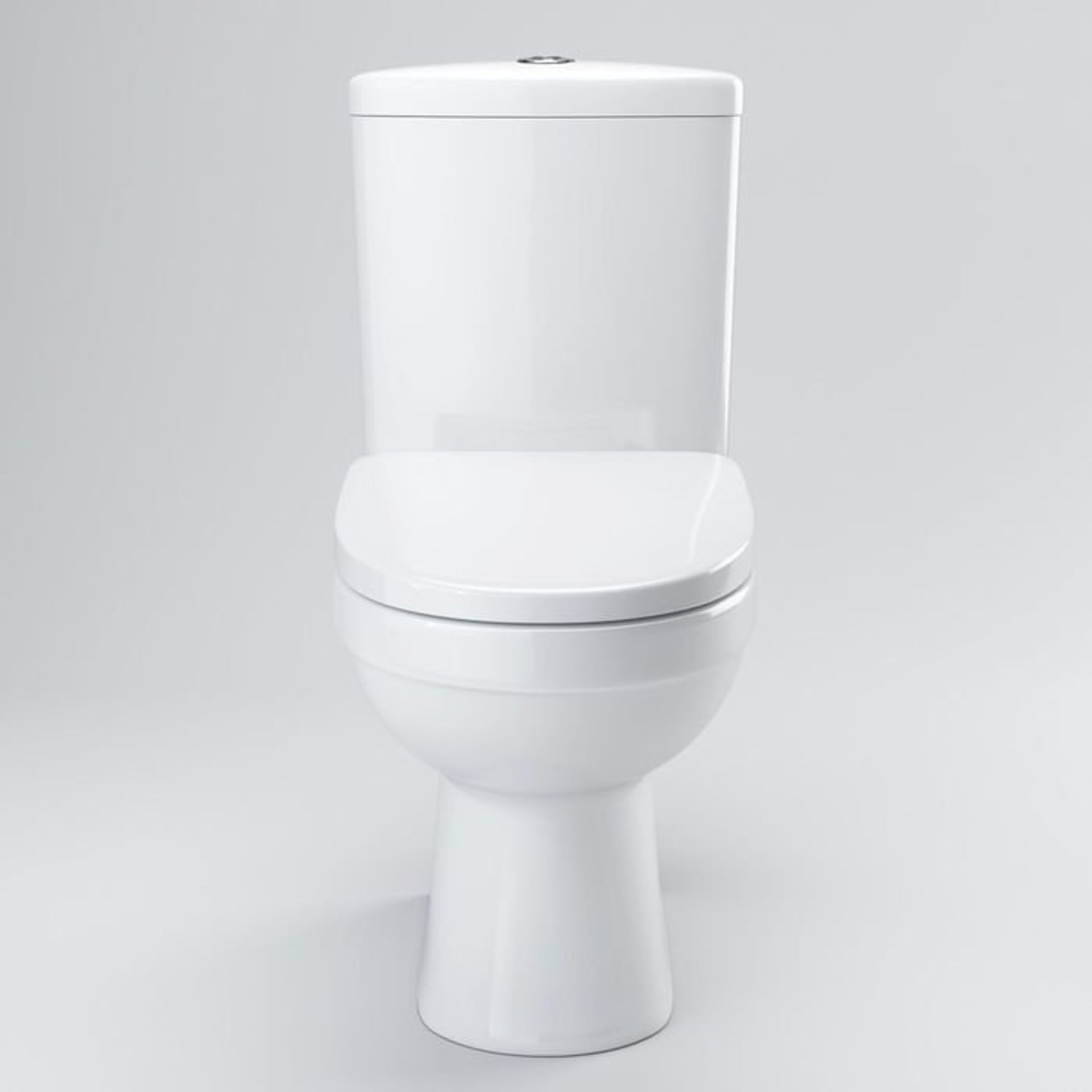 (S15) Sabrosa II Close Coupled Toilet & Cistern inc Soft Close Seat. Made from White Vitreous - Bild 2 aus 4