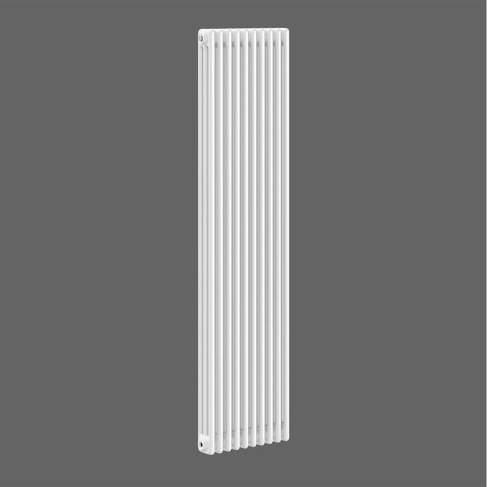 (S10) 1800x468mm White Triple Panel Vertical Colosseum Traditional Radiator RRP £379.99 Low carbon - Image 2 of 2