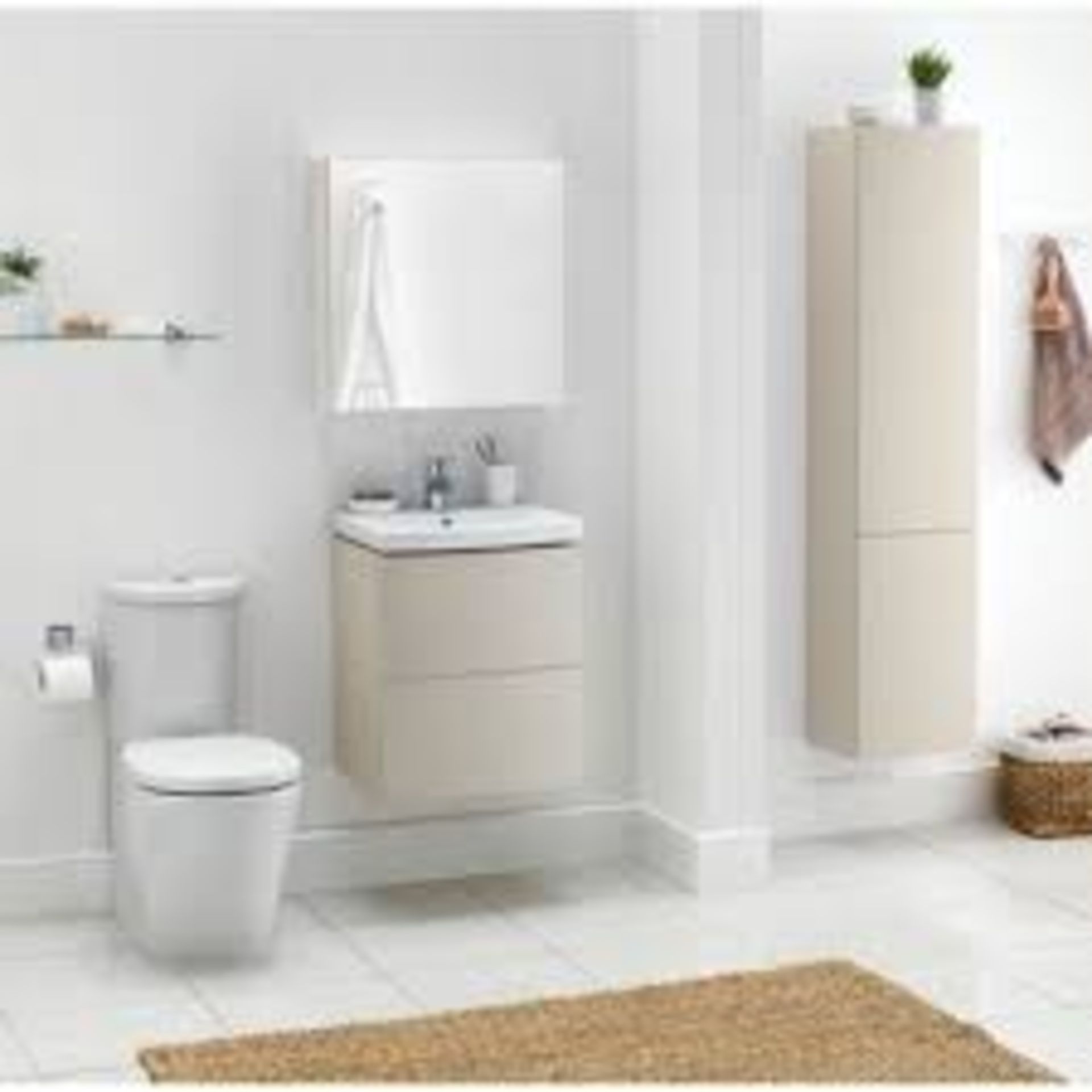 MF | 4 x Facile CC Toilet & 2 x Charlton Cappuccino 50cm cabinet RRP of Pallet - £998.99 Delivery