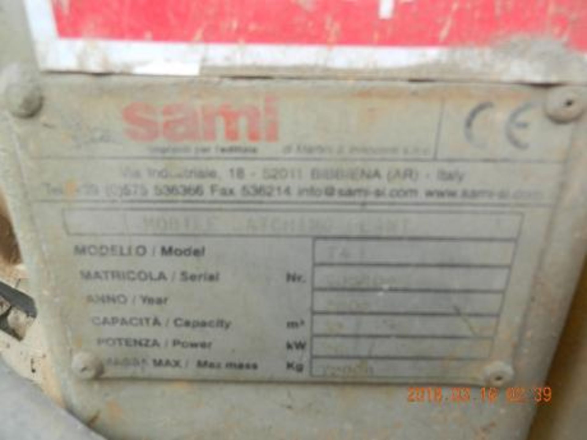 SAMI T4 Concrete Batching Plant, 2008 - Image 10 of 11