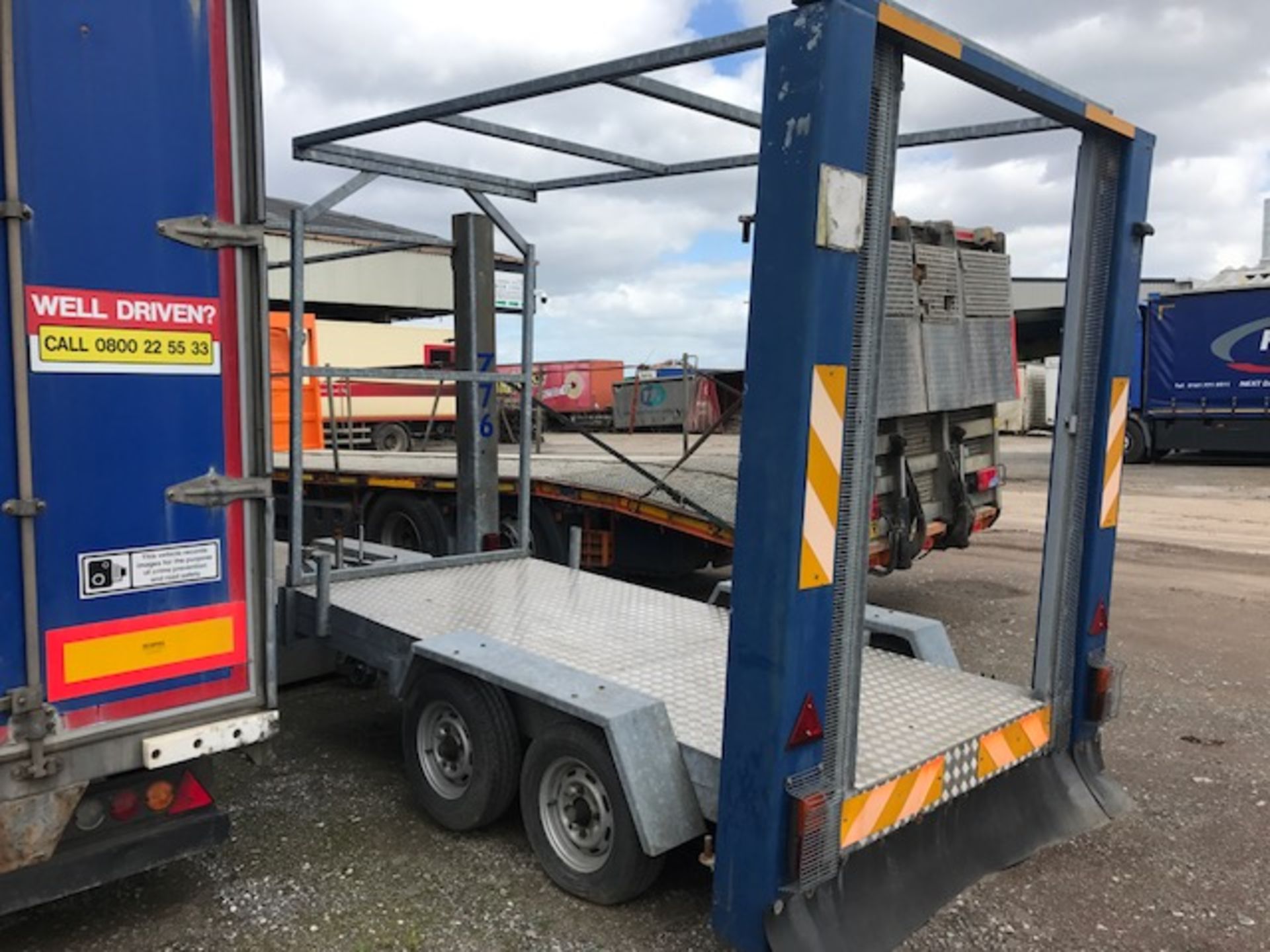 Twin axle galvanised trailer - Image 3 of 5