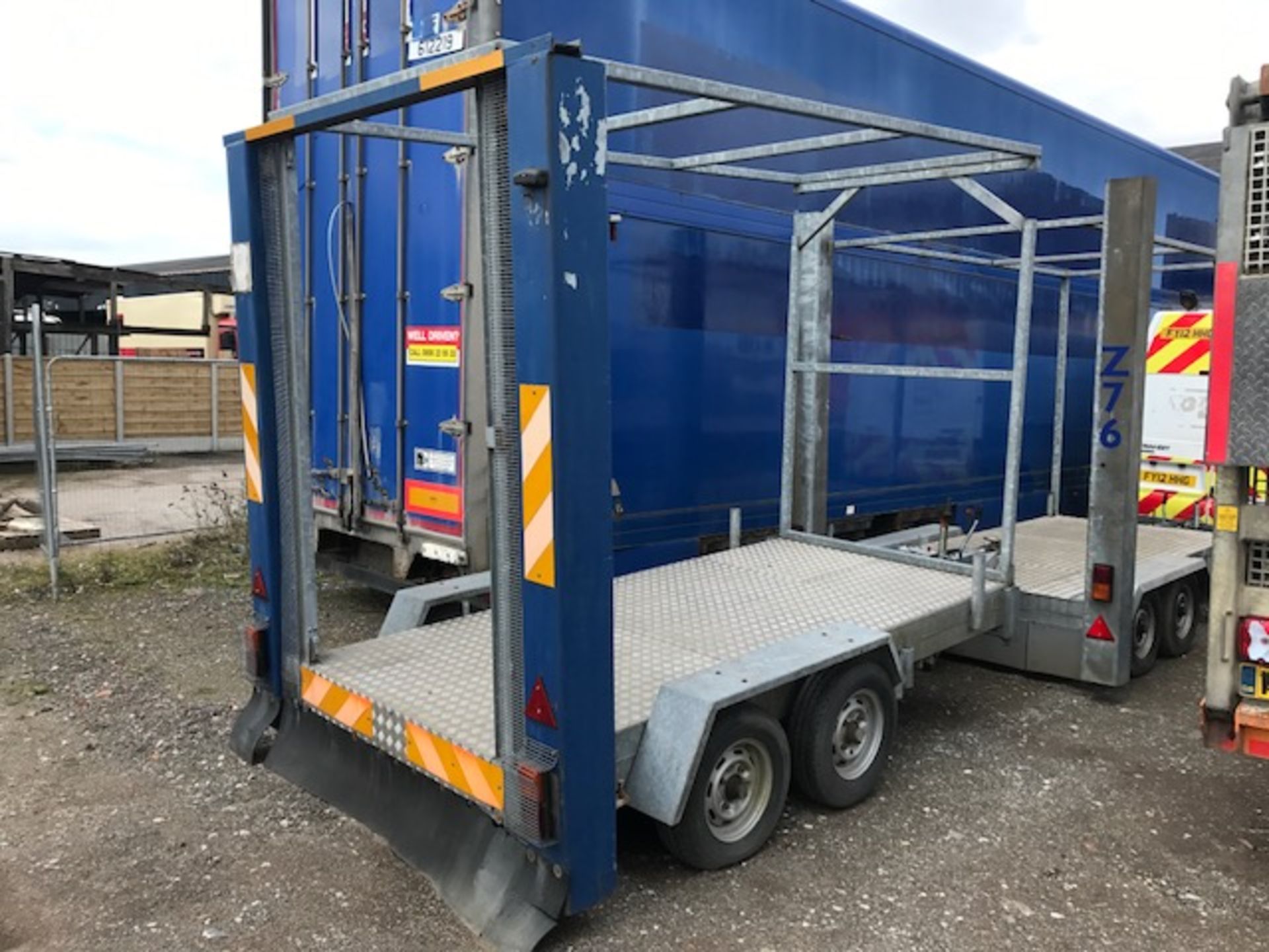 Twin axle galvanised trailer - Image 2 of 5