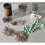 Antique Vintage Parcel Lighters Costume Jewellery & Wray of London Lense