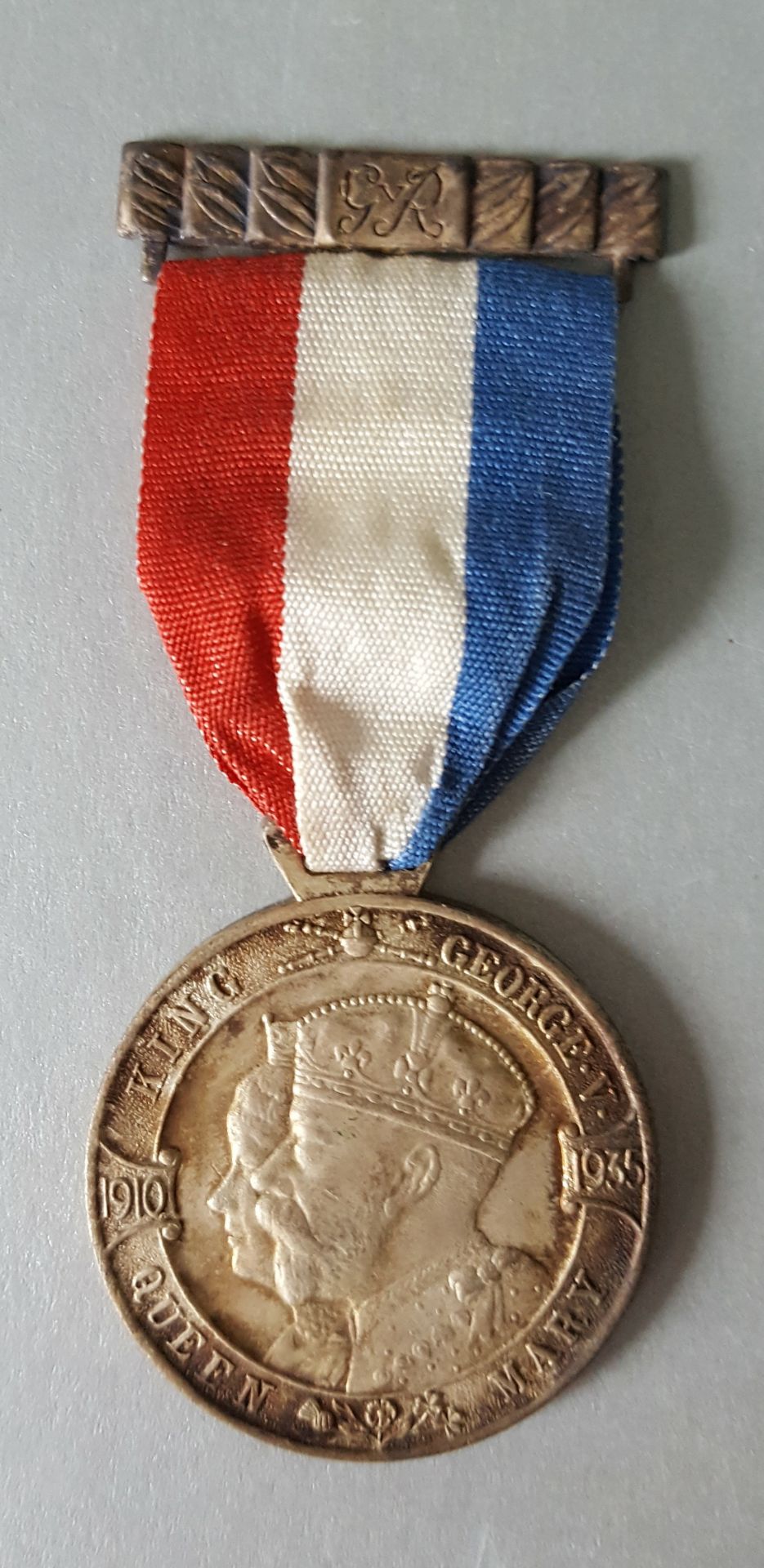 Vintage Royal Mail Teddy Tail League George V Silver Jubilee Medal & Paperwork 1935 - Image 2 of 4