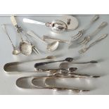 Antique Vintage Plated Flatware Sugar Nips & Spoons NO RESERVE