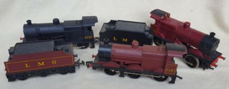 Vintage Model Trains Lima 3 x LMS Loco's 2 x Tenders 0 Gauge