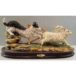 Juliana Collection Figure Group Sheepdog and Sheep NO RESERVE