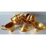 Antique Vintage Royal Winton Golden Age Cups Saucers Milk Jug & Sugra Bowl