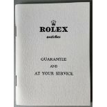 Vintage Retro Rolex Service Booklet 1965 Air King