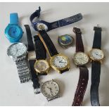 Vintage Retro Parcel of 10 Assorted Wrist Watches NO RESERVE