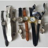 Vintage Retro Parcel of 10 Assorted Wrist Watches NO RESERVE