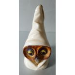 Vintage Royal Worcester Owl Candle Snuffer Puce Backstamp