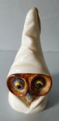 Vintage Royal Worcester Owl Candle Snuffer Puce Backstamp