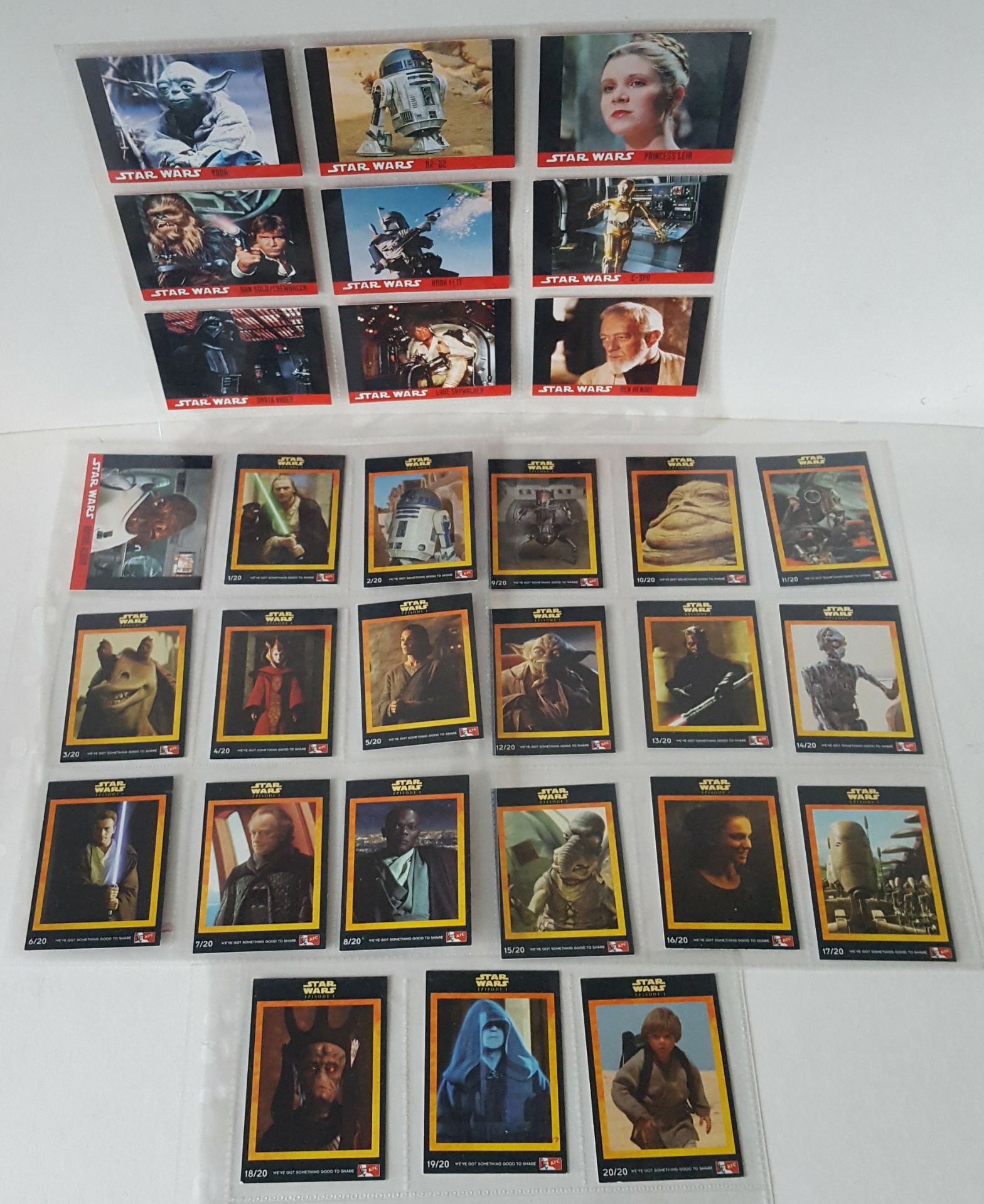Vintage Retro Star Wars & Alien Trading Cards 2 x Full Sets 1 x Part Set