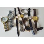 Vintage Retro Parcel of 10 Assorted Wrist Watches NO RESERVE