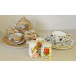 Antique Vintage Dolls Tea Service Dolls Tea Cup & Saucer & Thimbles NO RESERVE