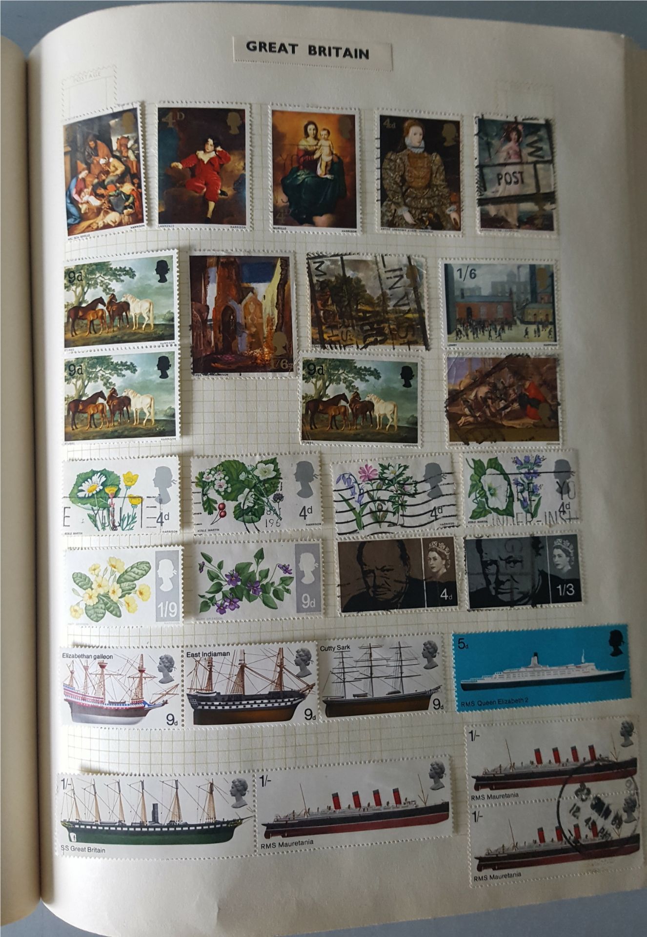 Vintage Retro Concord Stamp Album British, Commonwealth & World Stamps Over 500 Stamps - Image 8 of 11