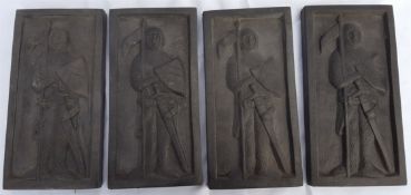 Vintage Retro Crusader Knights Plaques or Tiles