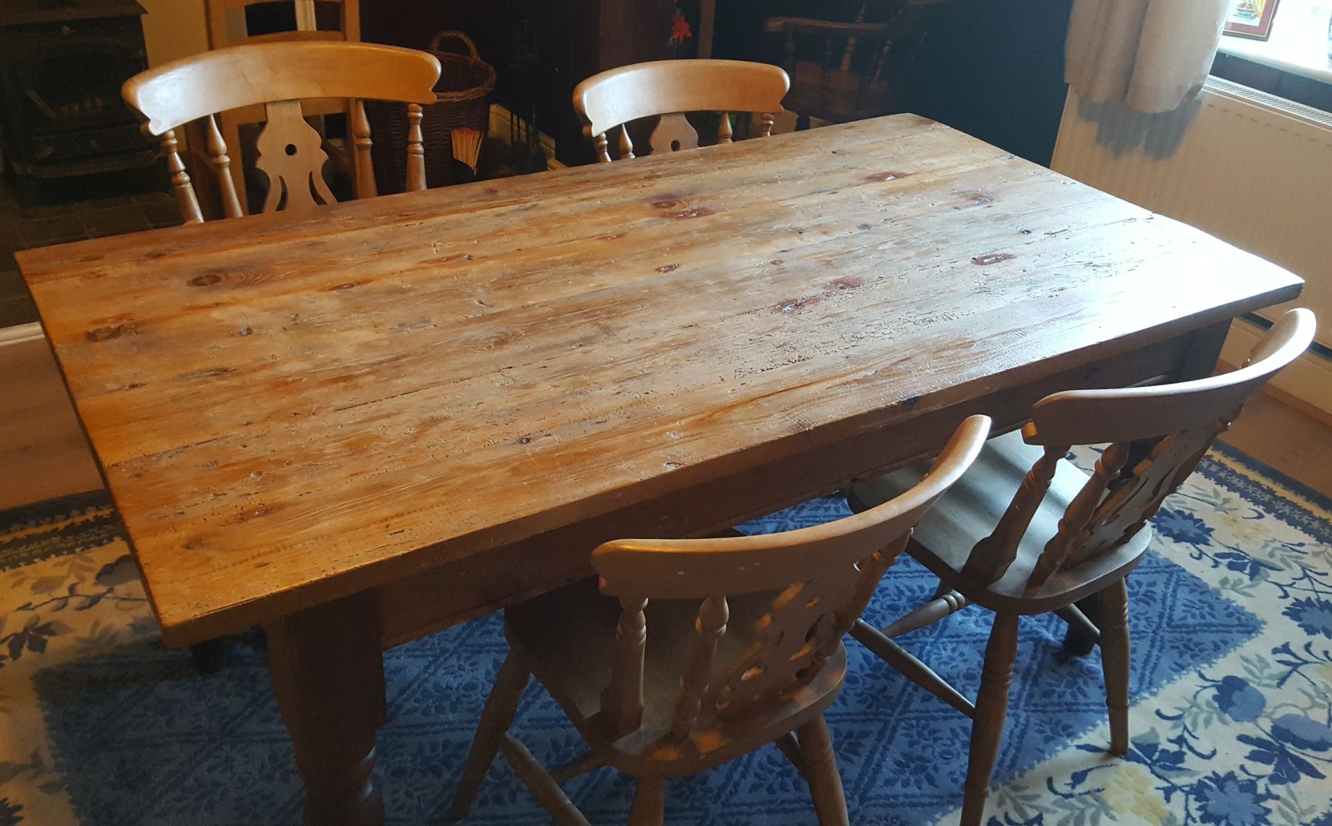 Vintage Farmhouse Table & Chairs