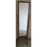 Vintage Dark Pine Bevelled Dressing Mirror NO RESERVE