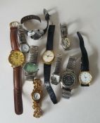 Vintage Retro Parcel of 10 Assorted Wrist Watches NO RESERVE