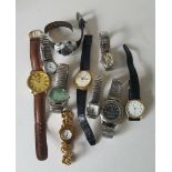 Vintage Retro Parcel of 10 Assorted Wrist Watches NO RESERVE