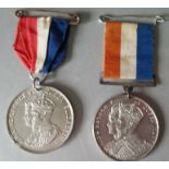 Vintage Medals Commemorative Coronation of King George V 1911 & King George VI 1937
