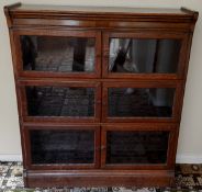 Antique Vintage Minty Oxford Sectional Bookcase 3 Tiers