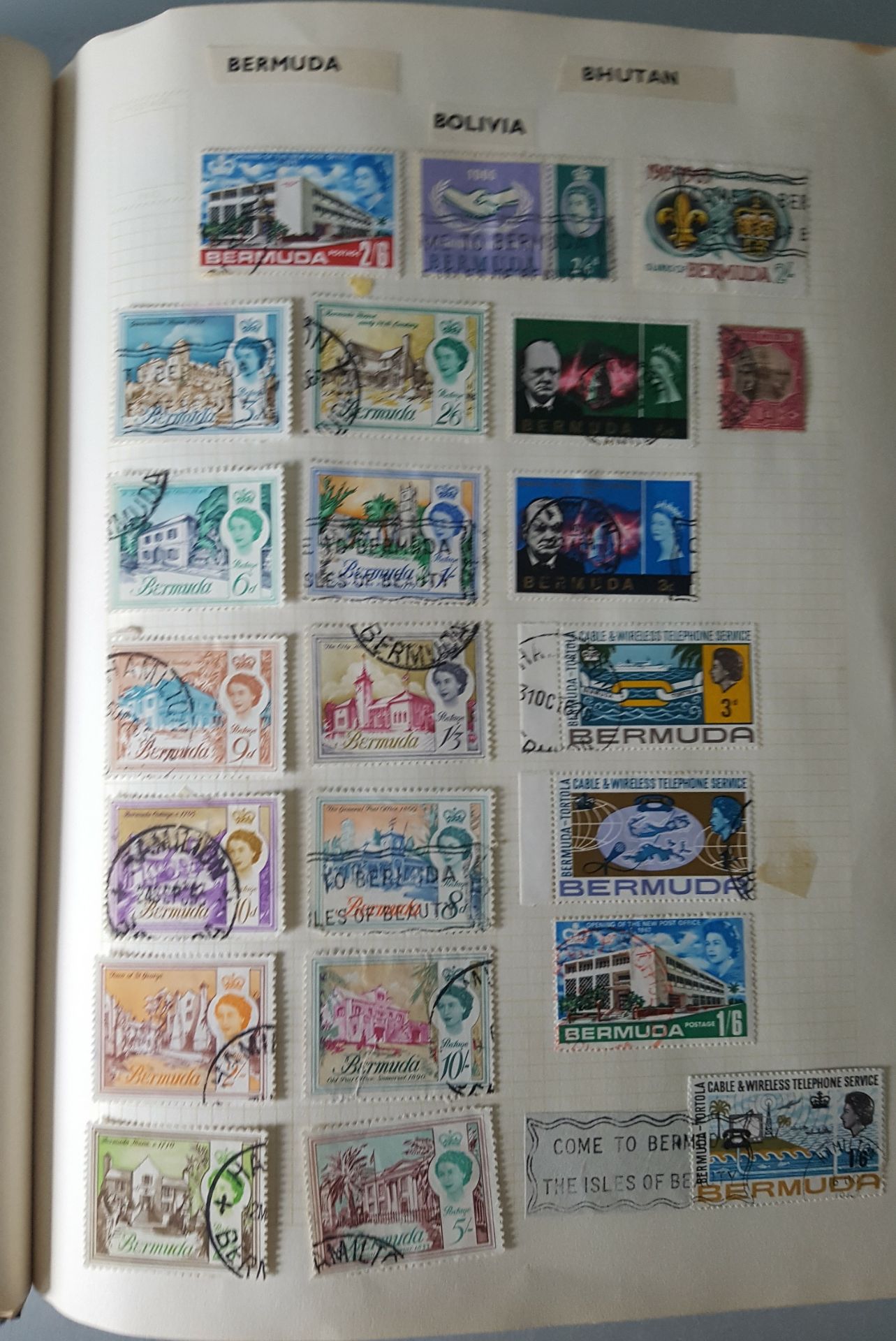 Vintage Retro Concord Stamp Album British, Commonwealth & World Stamps Over 500 Stamps - Image 3 of 11