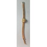 Vintage Retro Ladies Rotary 21 Jewel 9ct Gold Cocktail Watch