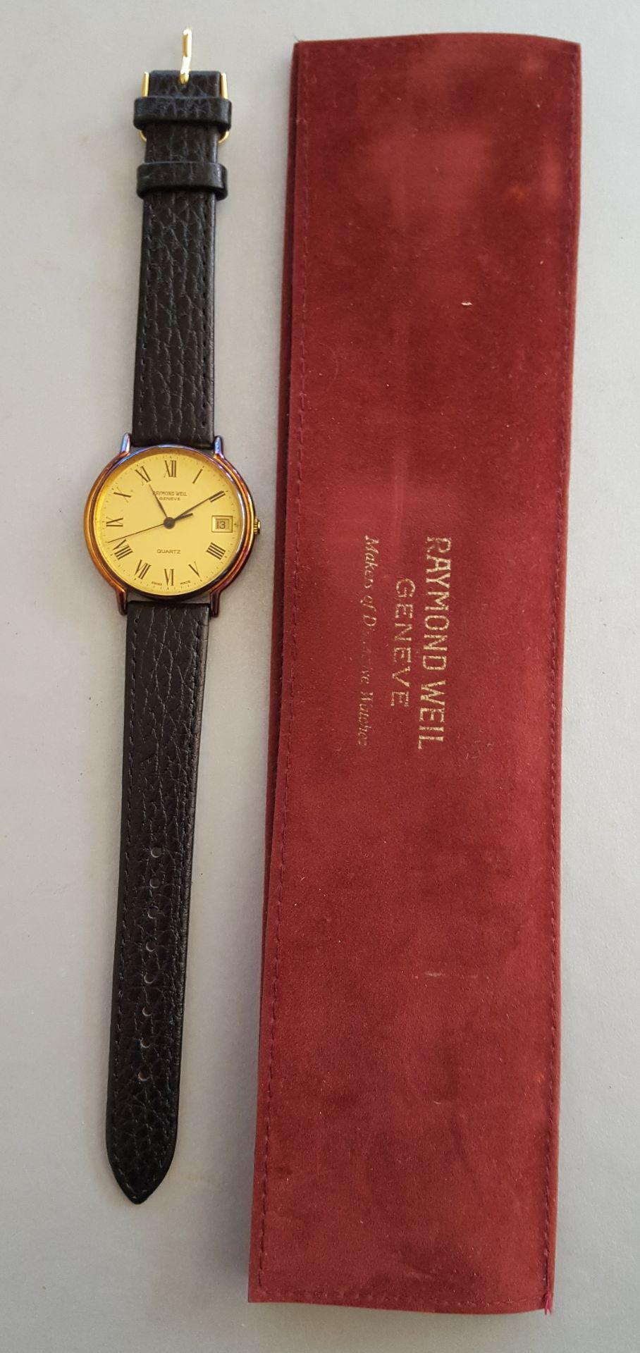 Vintage Retro Raymond Weil Wrist Watch No. 9605 Dated 1982.
