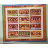 Vintage Stamp & FDC Album British Commonwealth Commemoratives 400 plus stamps NO RESERVE