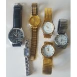 Vintage Retro Parcel of 6 Wrist Watches NO RESERVE