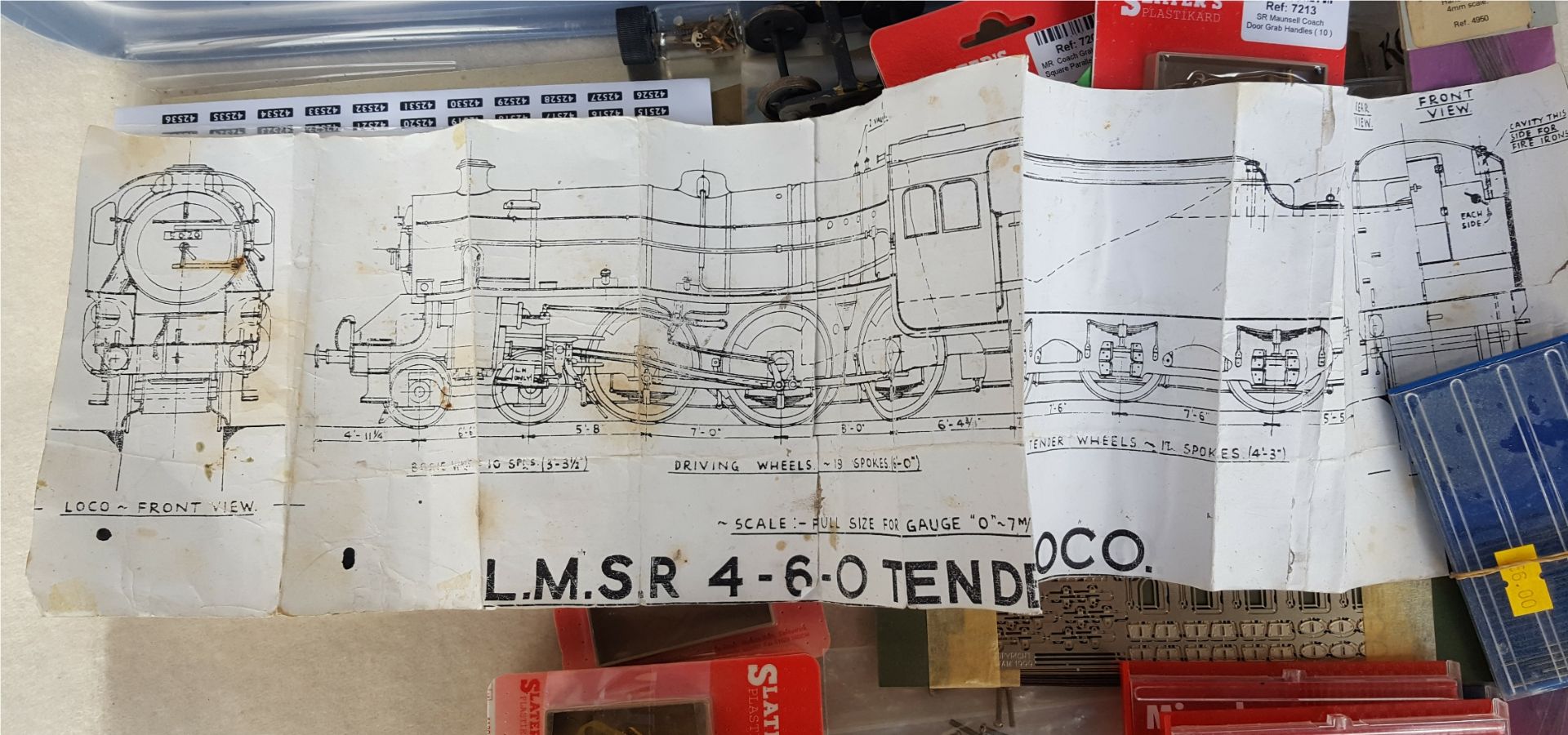 Vintage Retro Model Train Equipment 00 Gauge Includes Tender Diagram & Accessories - Bild 2 aus 2